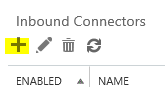 Inbound Connectors Screenshot